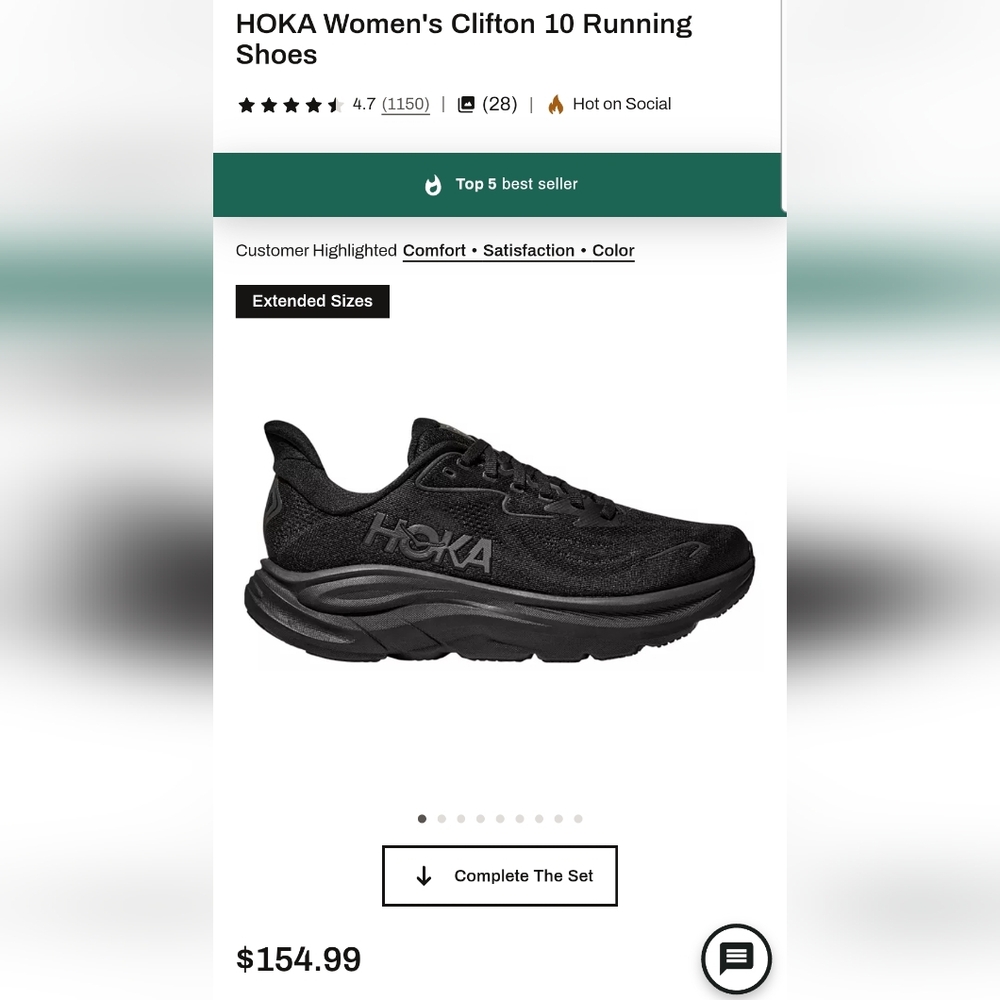 Women's Hoka Running Sneakers, sz 8